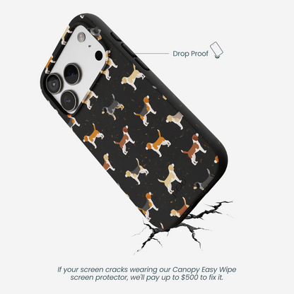 Black Beagle Buds iPhone 17 Pro Case