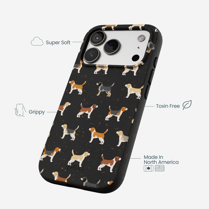 Black Beagle Buds iPhone 17 Pro Case
