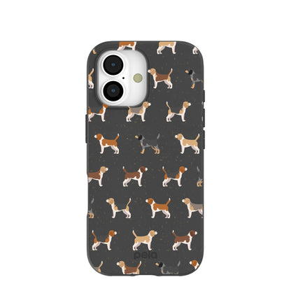 Black Beagle Buds iPhone 17 Case
