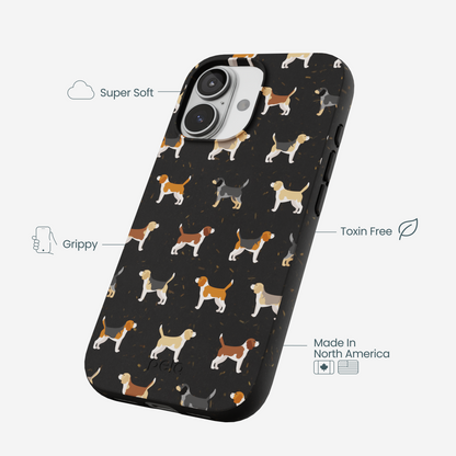 Black Beagle Buds iPhone 17 Case