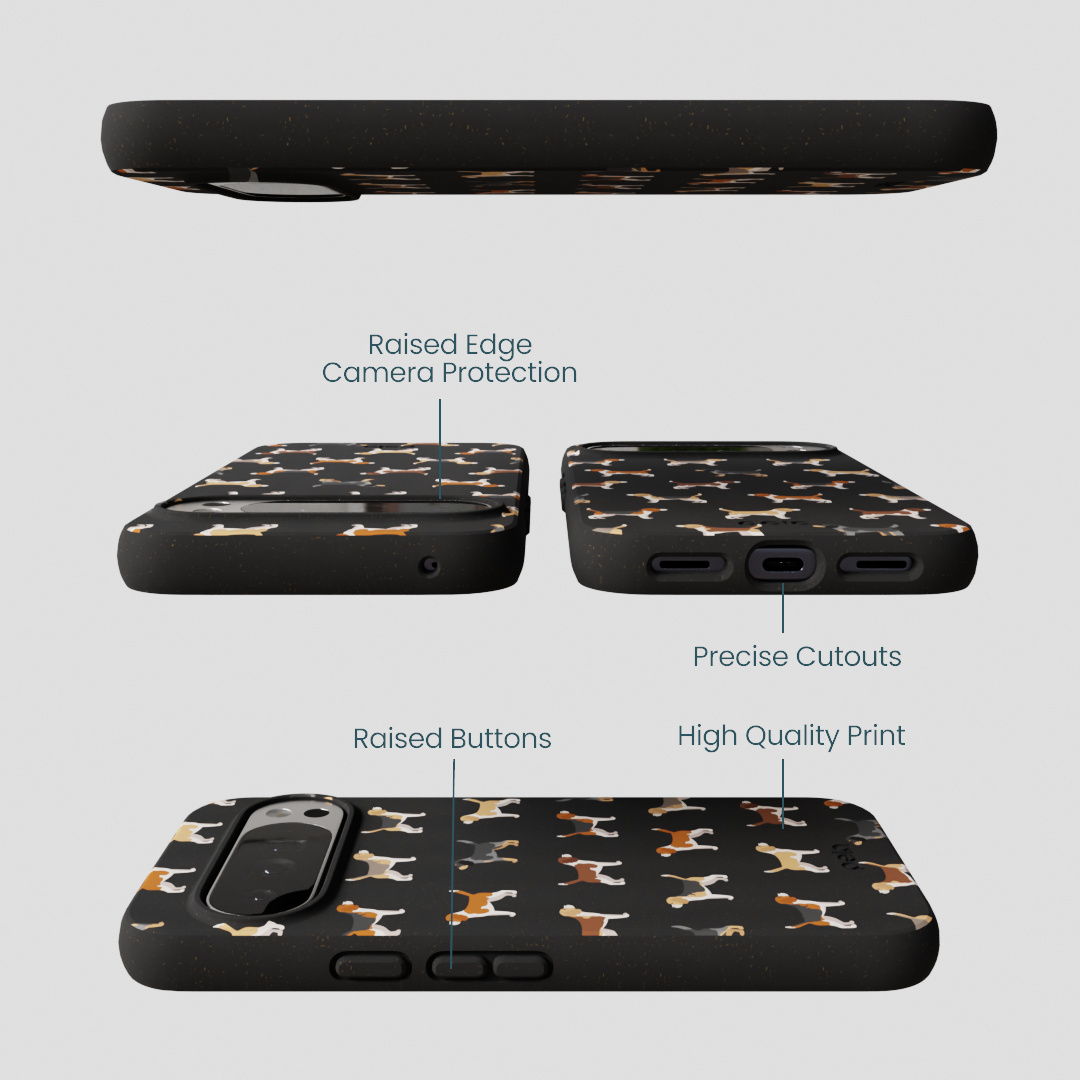 Black Beagle Buds Google Pixel 10 Pro XL Case