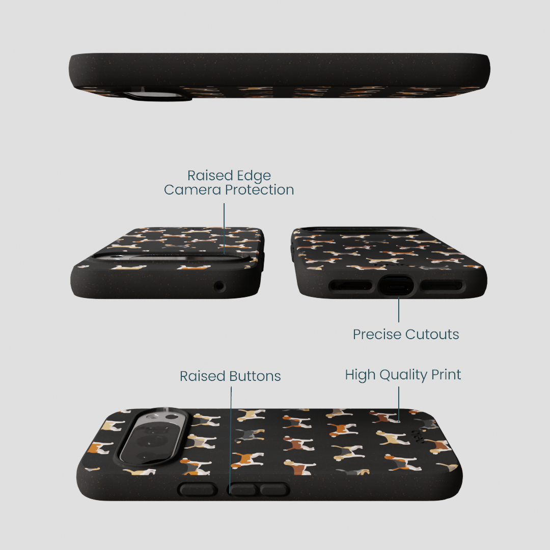 Black Beagle Buds Google Pixel 10/10 Pro Case