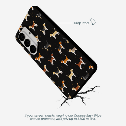 Black Beagle Buds Samsung Galaxy S26 Case