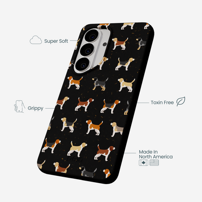 Black Beagle Buds Samsung Galaxy S26 Case