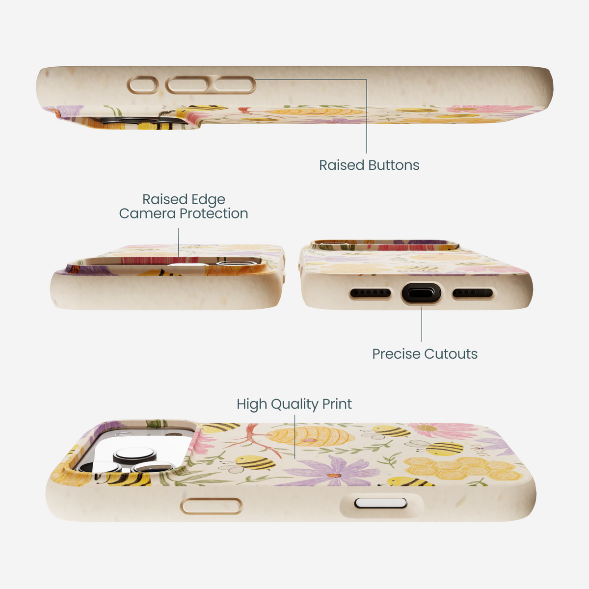 Seashell Bee Life iPhone 17 Pro Max Case