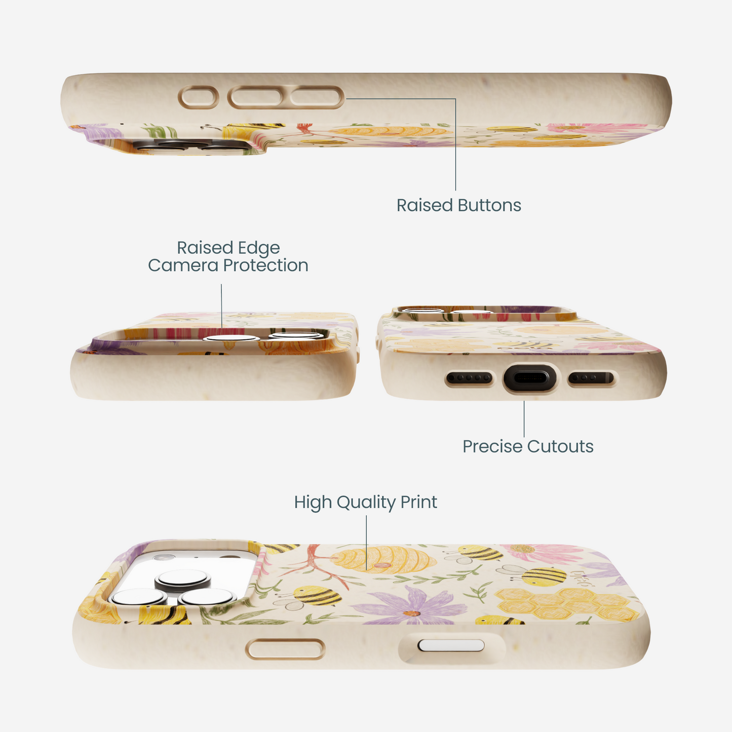 Seashell Bee Life iPhone 17 Pro Case