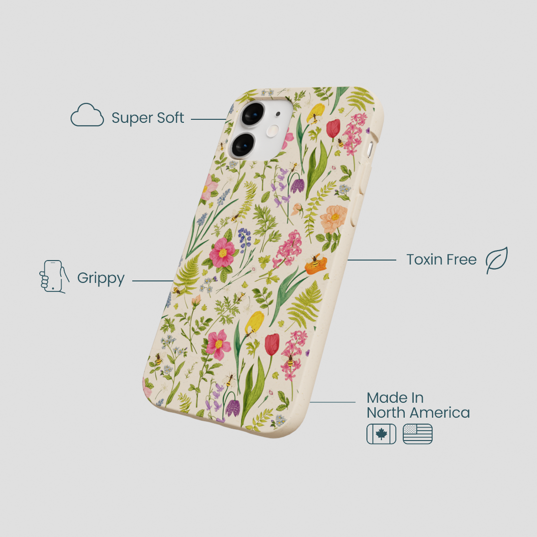 Seashell Bee Meadow iPhone 12 Mini Case