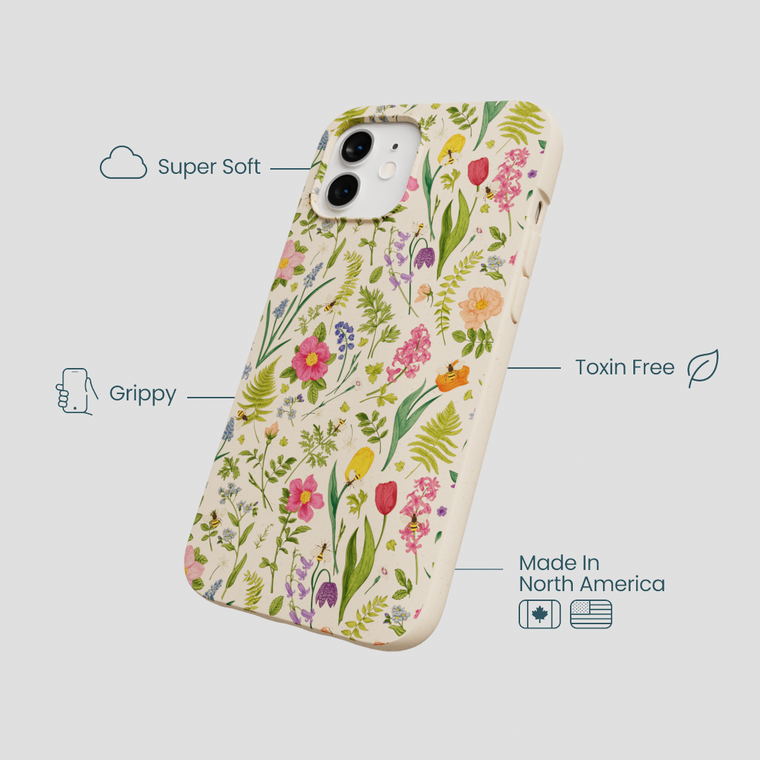 Seashell Bee Meadow iPhone 12/ iPhone 12 Pro Case