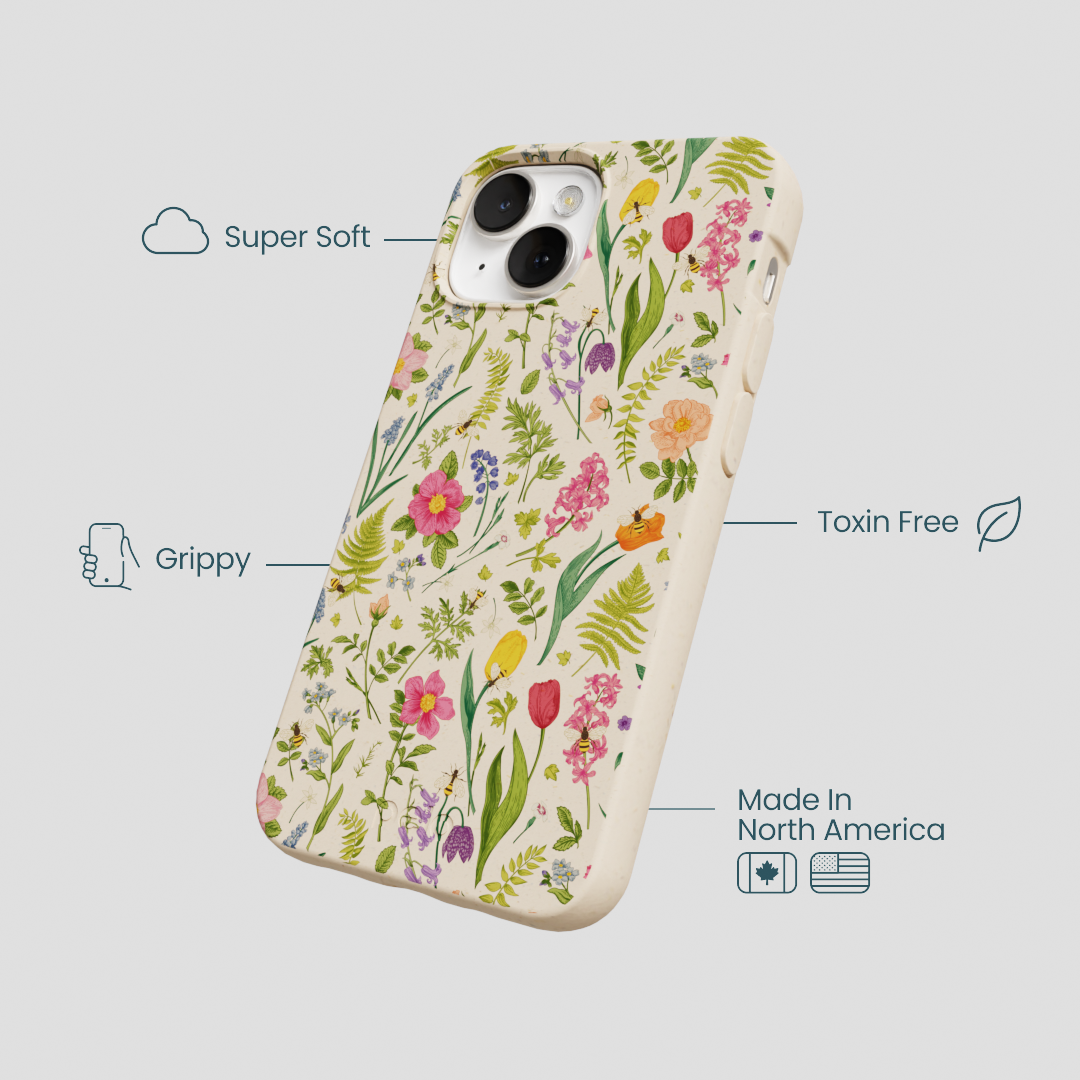 Seashell Bee Meadow iPhone 13 Case