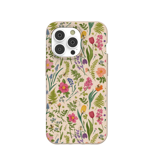 Seashell Bee Meadow iPhone 14 Pro Case