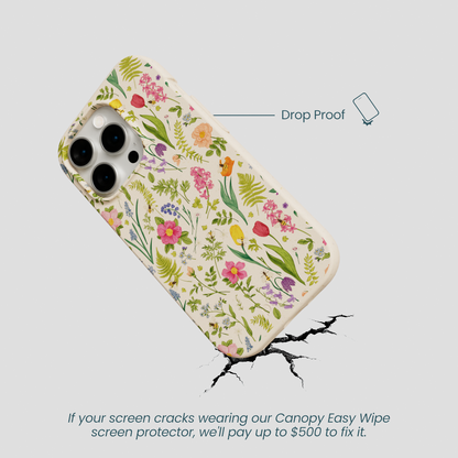 Seashell Bee Meadow iPhone 14 Pro Case