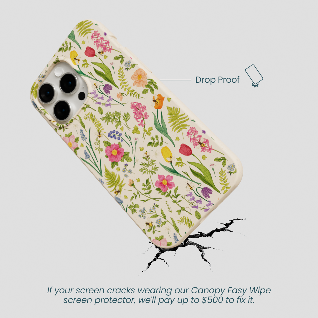 Seashell Bee Meadow iPhone 15 Pro Max Case