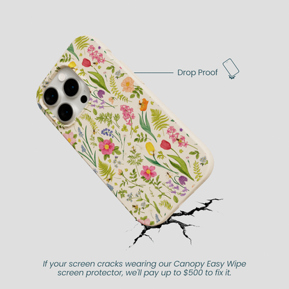 Seashell Bee Meadow iPhone 15 Pro Case