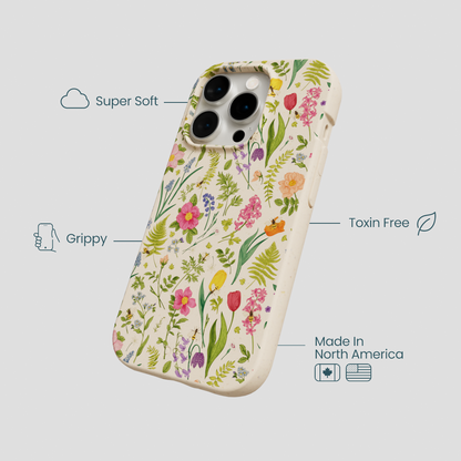Seashell Bee Meadow iPhone 15 Pro Case