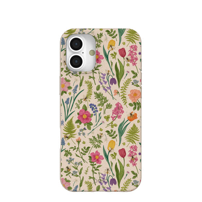 Seashell Bee Meadow iPhone 16 Plus Case