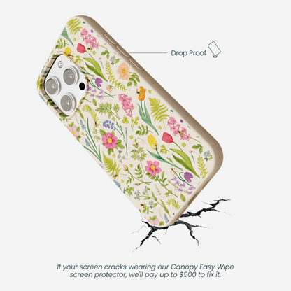 Seashell Bee Meadow iPhone 16 Pro Max Case