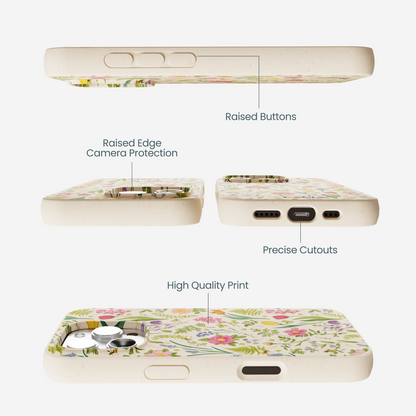 Seashell Bee Meadow iPhone 16 Pro Max Case