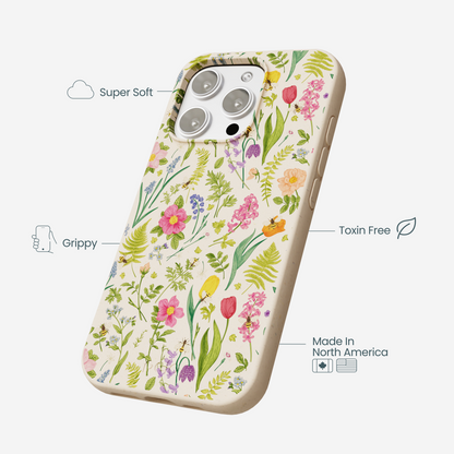 Seashell Bee Meadow iPhone 16 Pro Max Case
