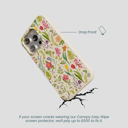 Seashell Bee Meadow iPhone 16 Pro Case