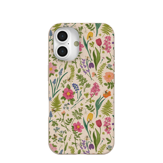 Seashell Bee Meadow iPhone 16 Case
