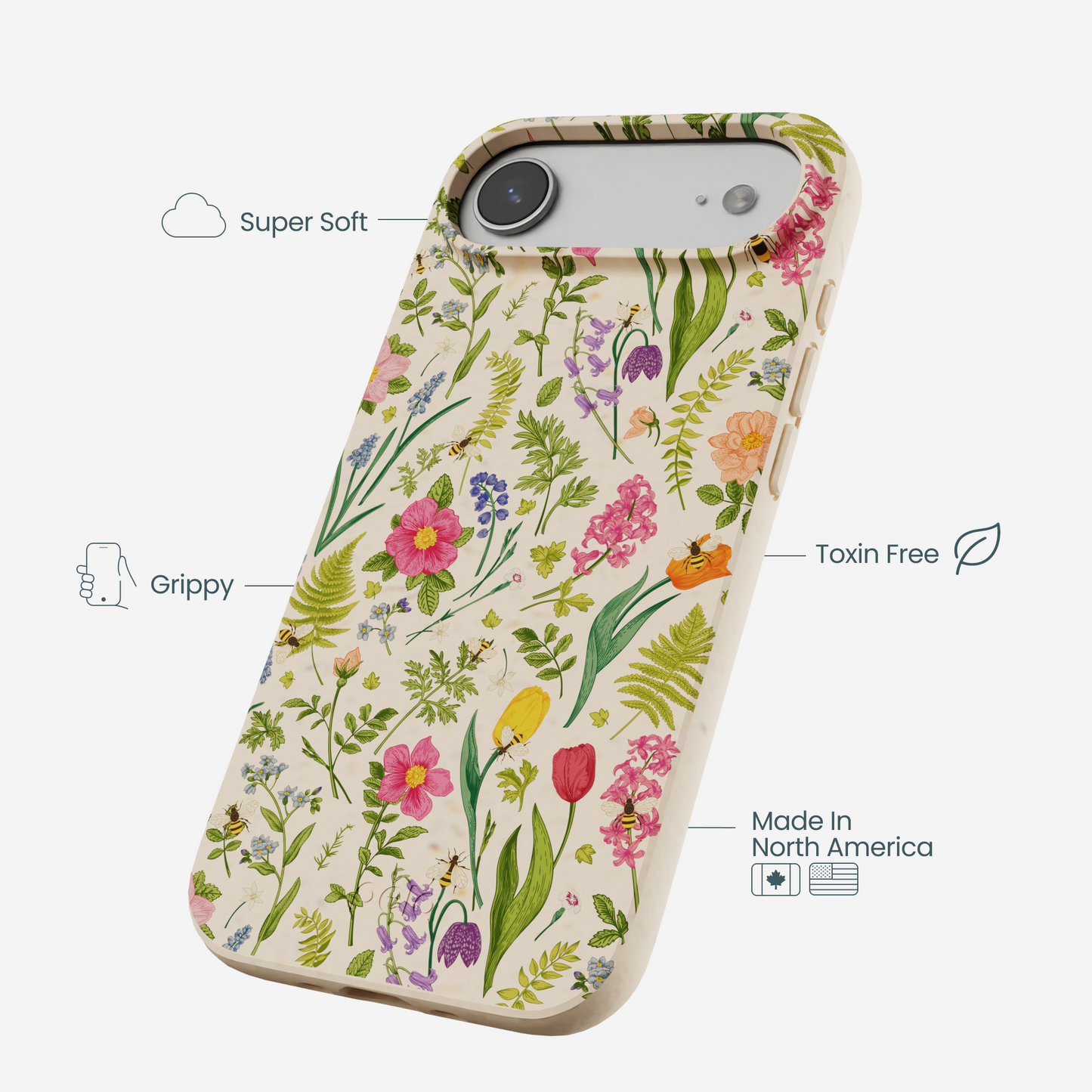 Seashell Bee Meadow iPhone 17 Air Case