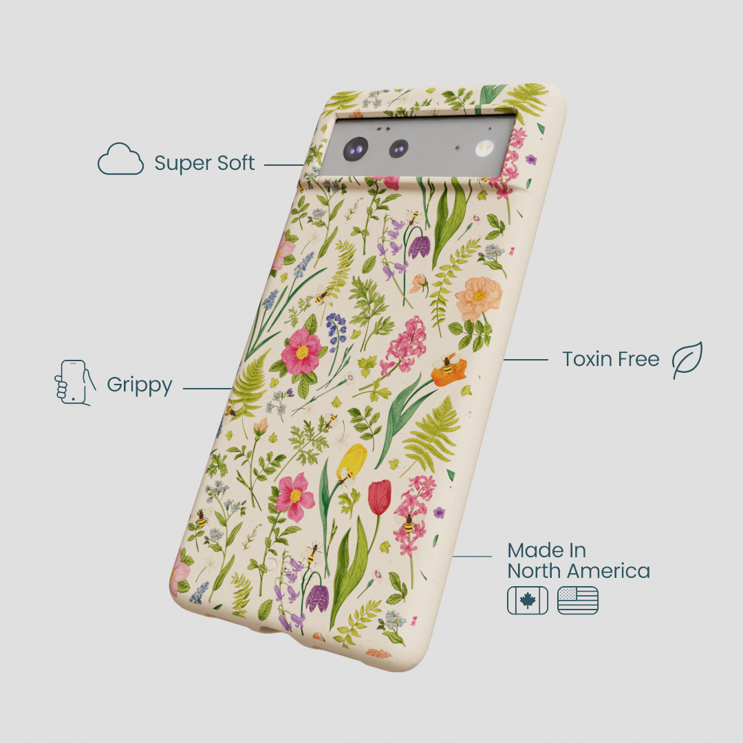Seashell Bee Meadow Google Pixel 6a Case