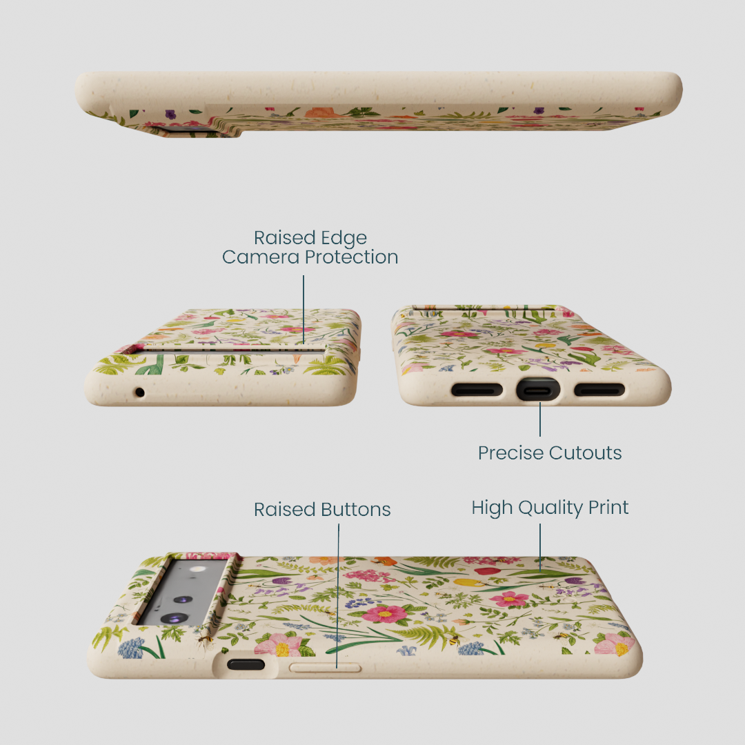 Seashell Bee Meadow Google Pixel 6 Case