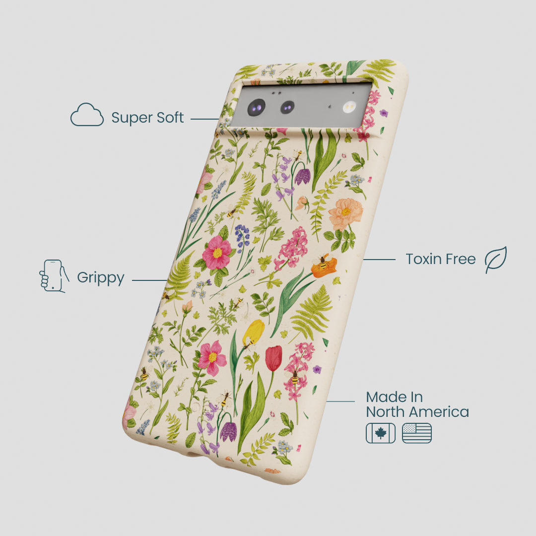 Seashell Bee Meadow Google Pixel 6 Case