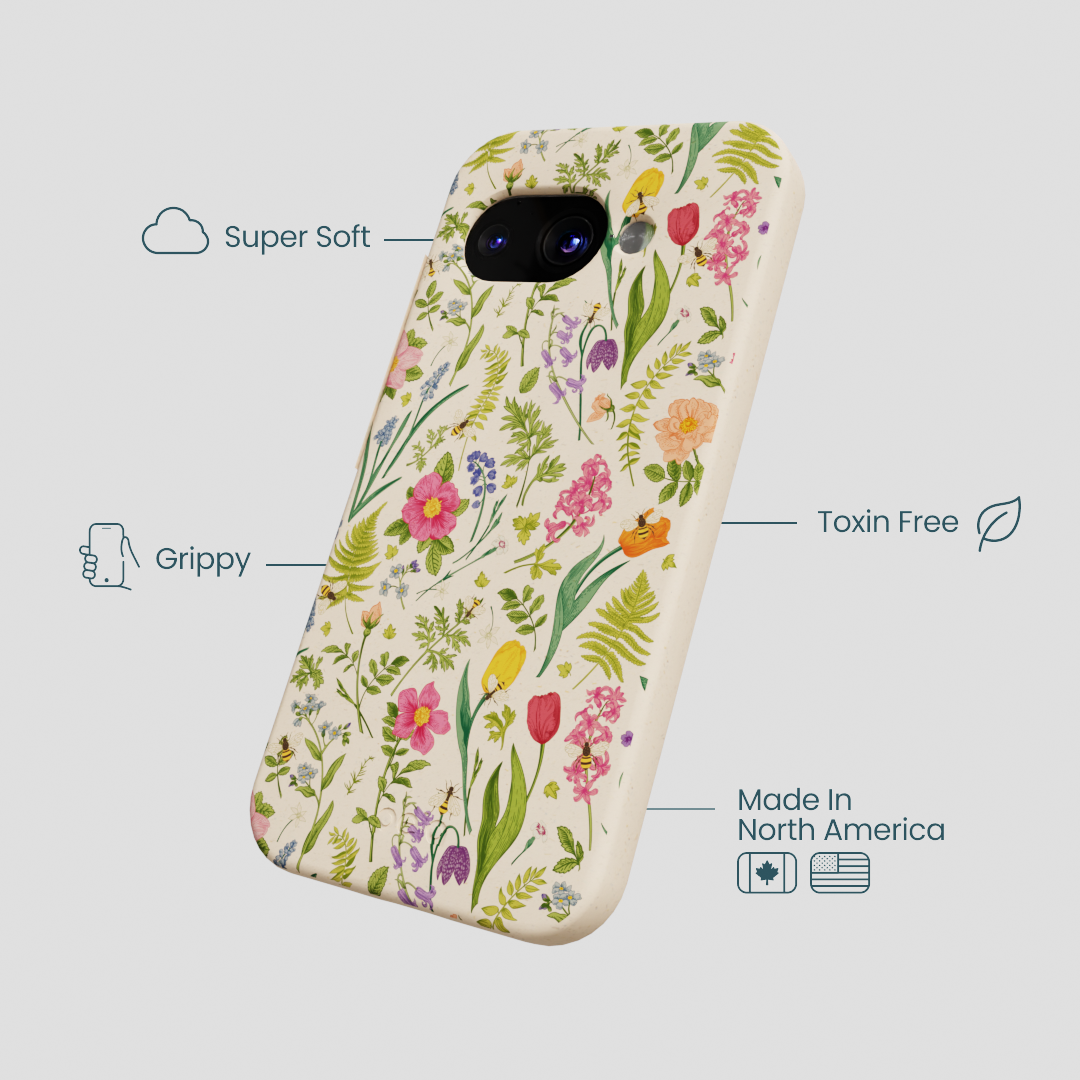 Seashell Bee Meadow Google Pixel 9a Case