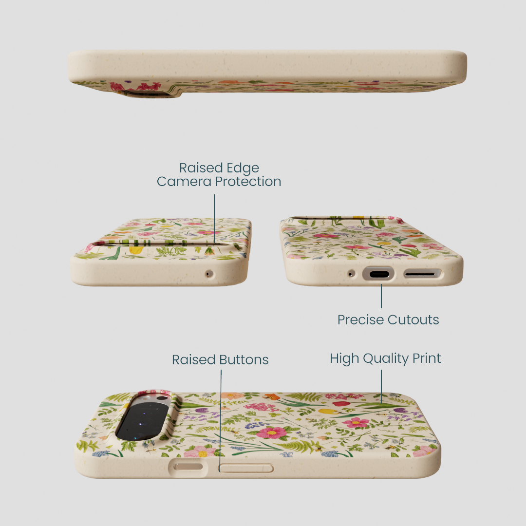 Seashell Bee Meadow Google Pixel 9/9 Pro Case