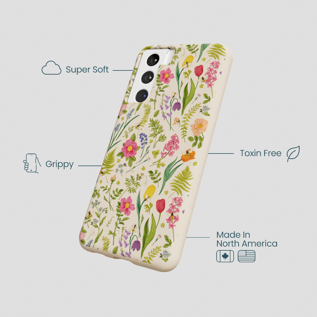 Seashell Bee Meadow Samsung Galaxy S21 Case