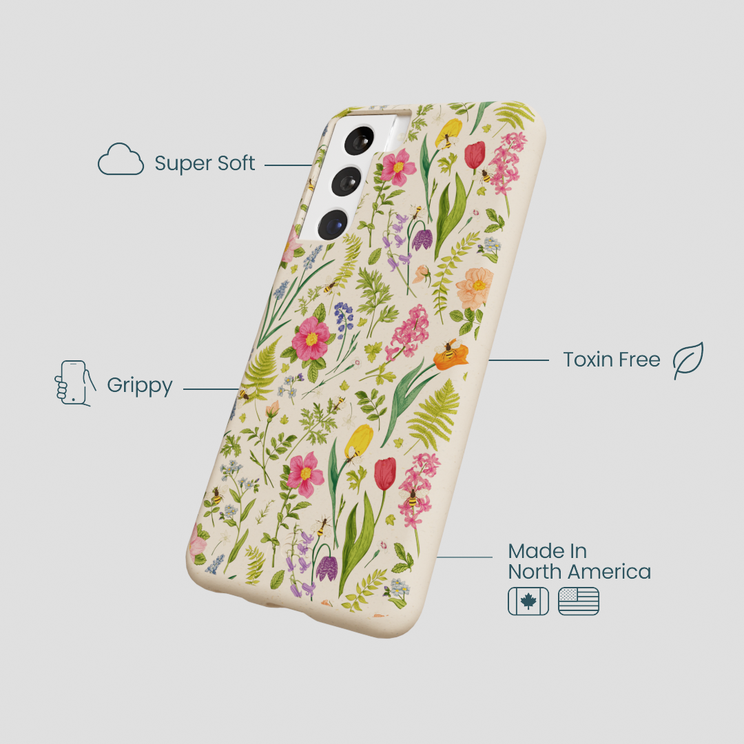 Seashell Bee Meadow Samsung Galaxy S22 Case