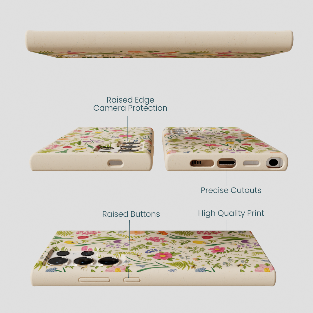 Seashell Bee Meadow Samsung Galaxy S24 Ultra Case