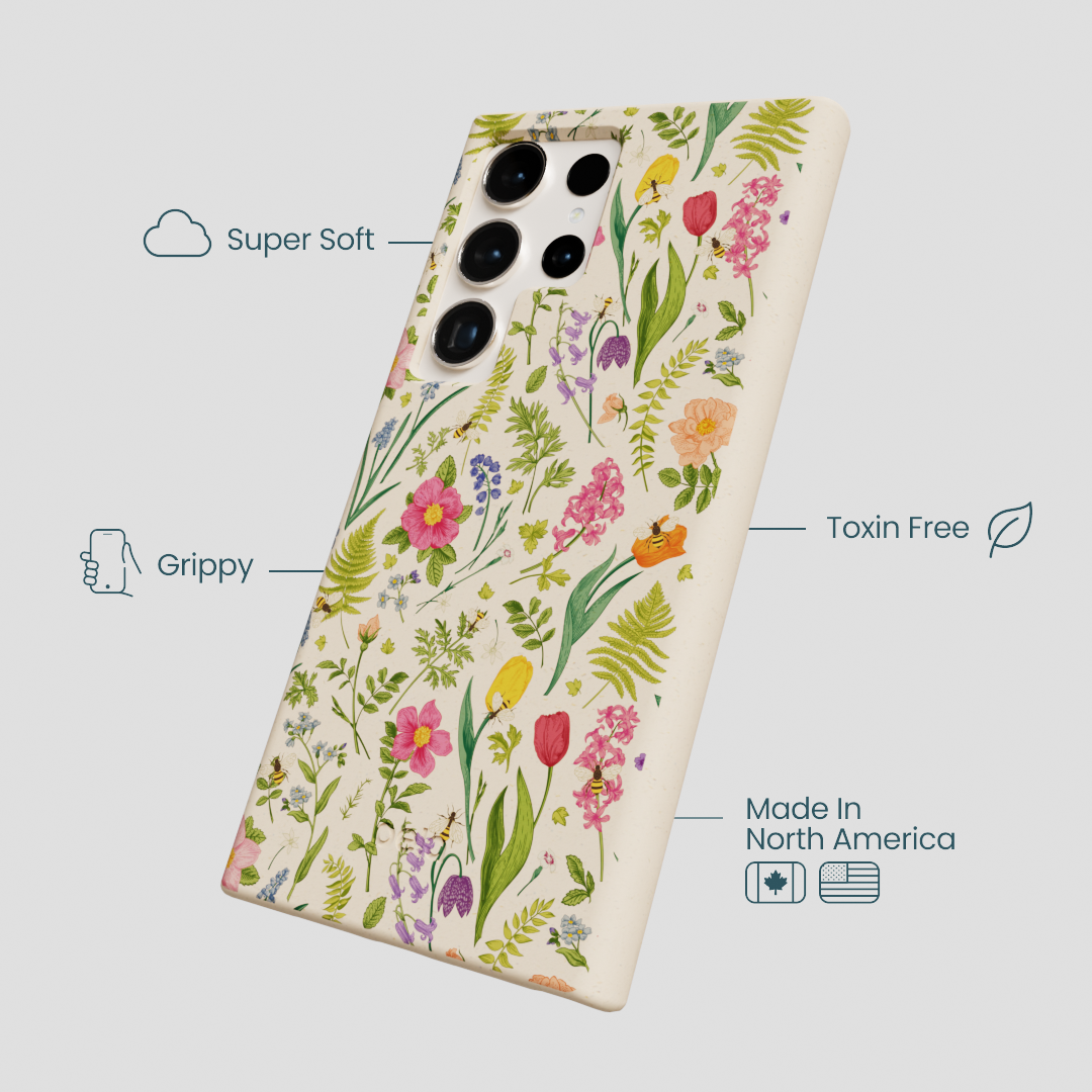 Seashell Bee Meadow Samsung Galaxy S24 Ultra Case