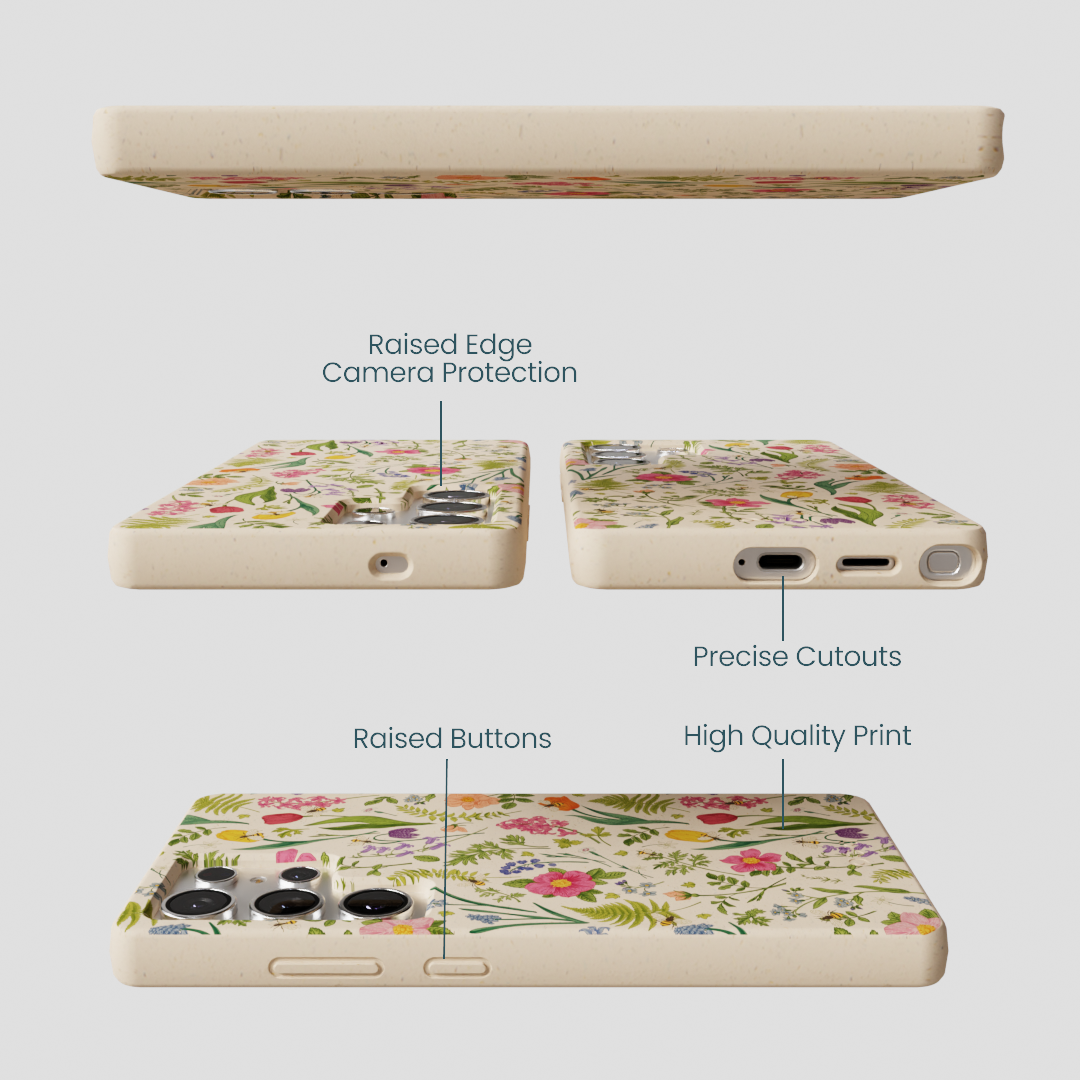 Seashell Bee Meadow Samsung Galaxy S25 Ultra Case