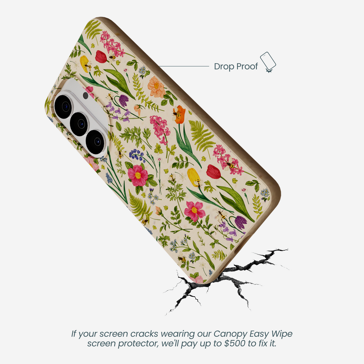 Seashell Bee Meadow Samsung Galaxy S26 Case