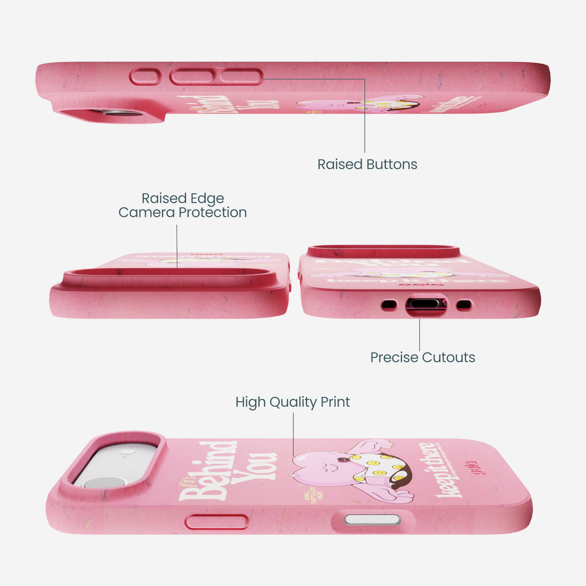 Bubblegum Pink Behind You iPhone Air Case
