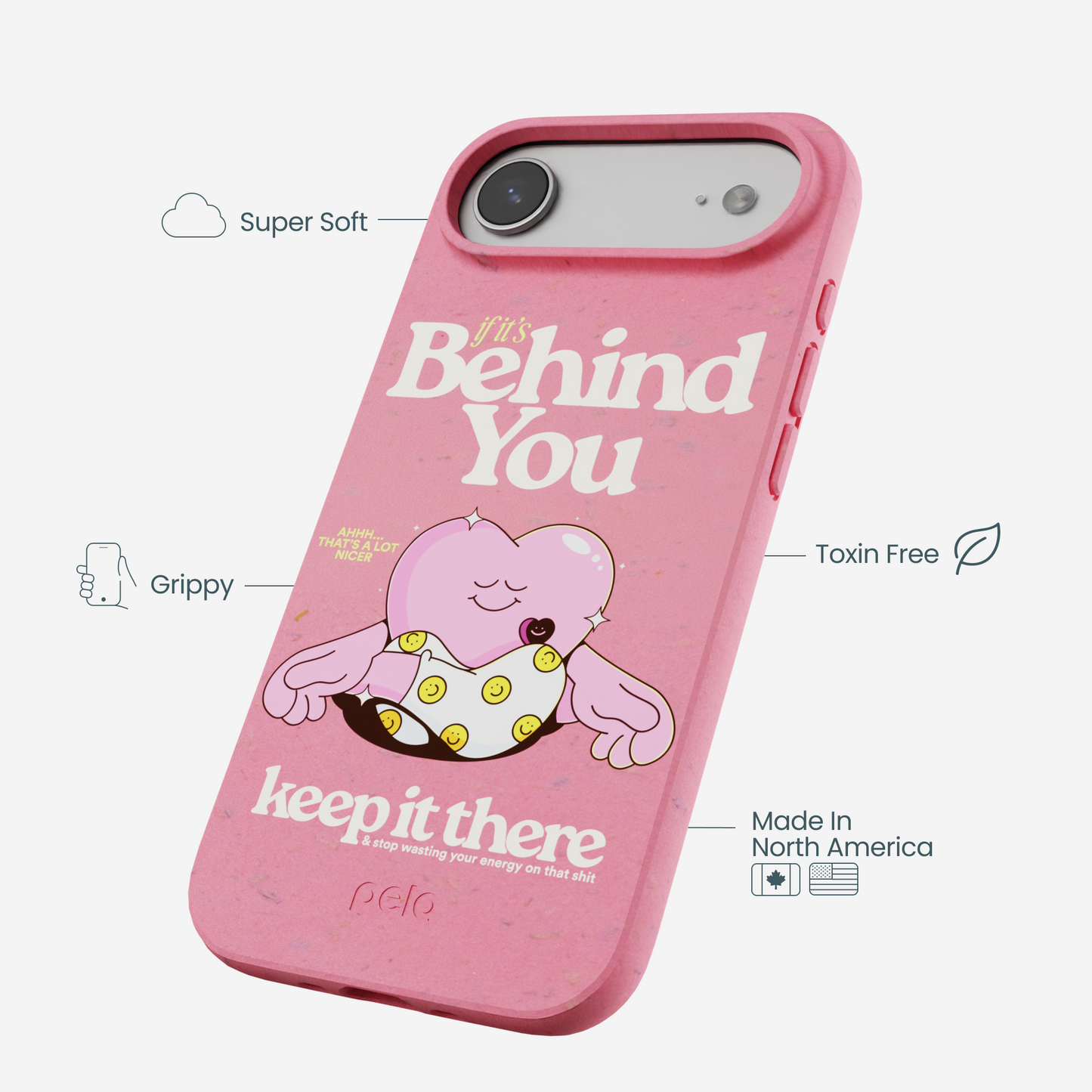Bubblegum Pink Behind You iPhone Air Case