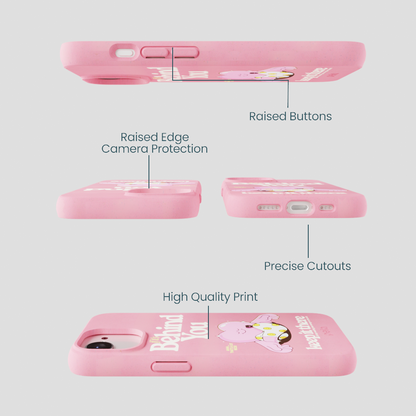 Bubblegum Pink Behind You iPhone 16e/17e Case