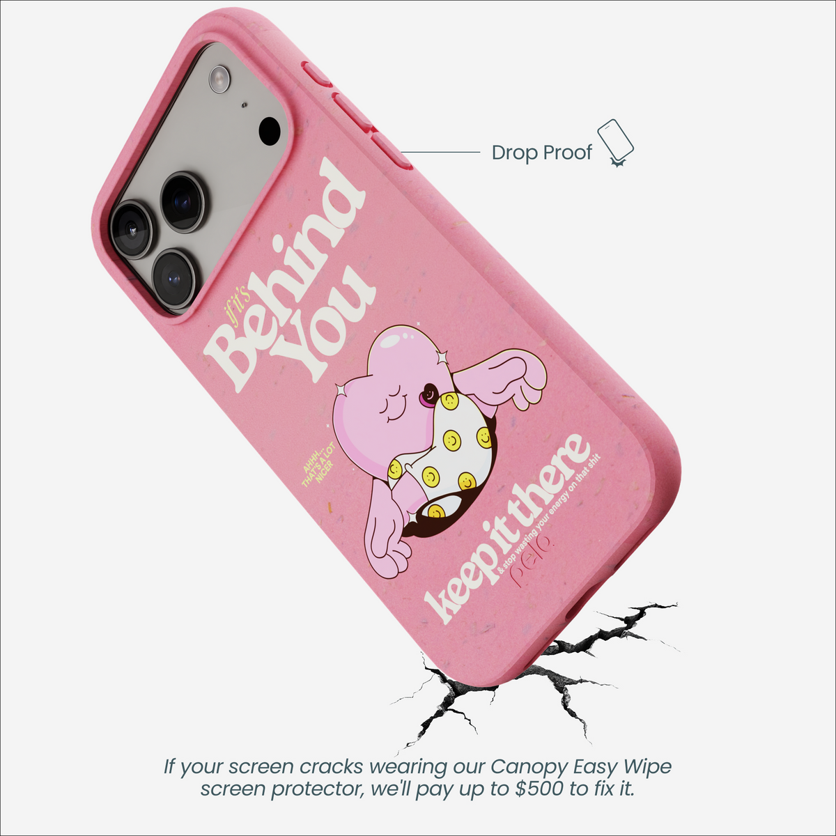 Bubblegum Pink Behind You iPhone 17 Pro Max Case