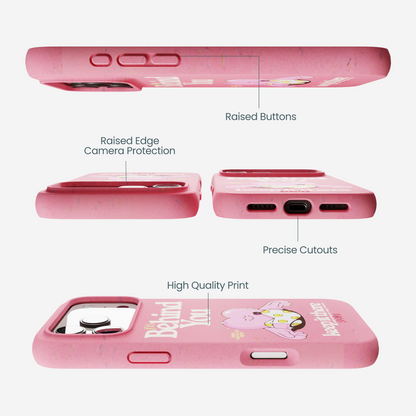 Bubblegum Pink Behind You iPhone 17 Pro Max Case