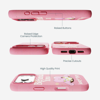 Bubblegum Pink Behind You iPhone 17 Pro Case