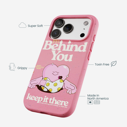Bubblegum Pink Behind You iPhone 17 Pro Case