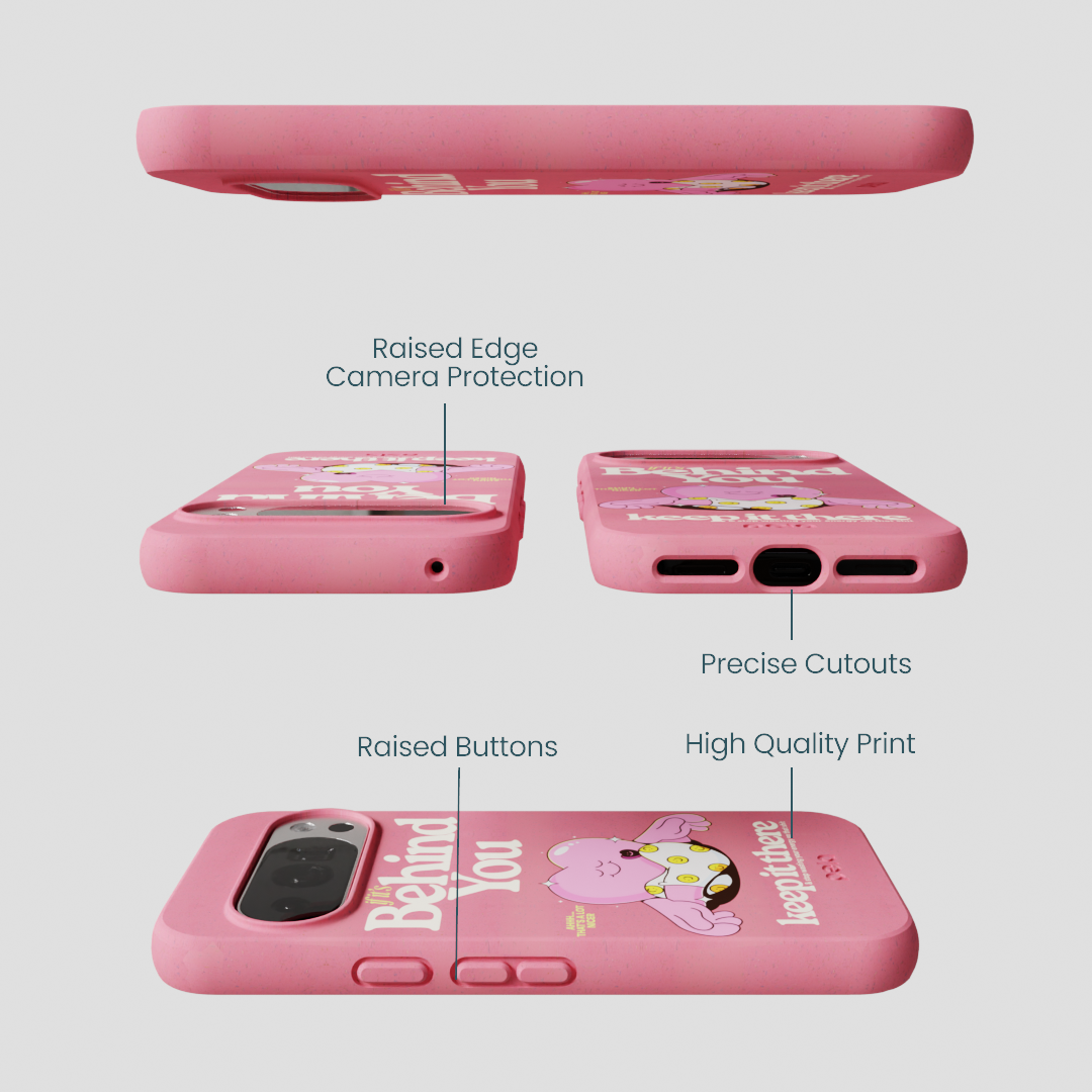 Bubblegum Pink Behind You Google Pixel 10/10 Pro Case