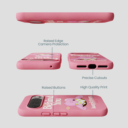 Bubblegum Pink Behind You Google Pixel 10/10 Pro Case