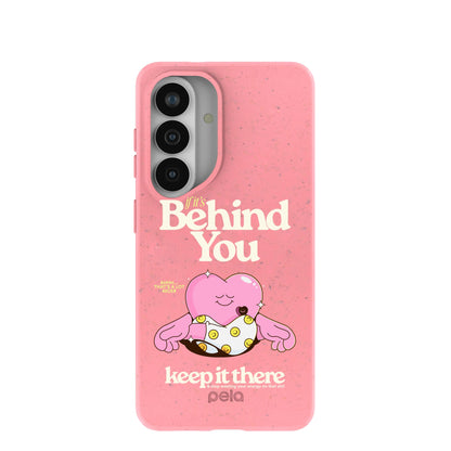 Bubblegum Pink Behind You Samsung Galaxy S26 Case