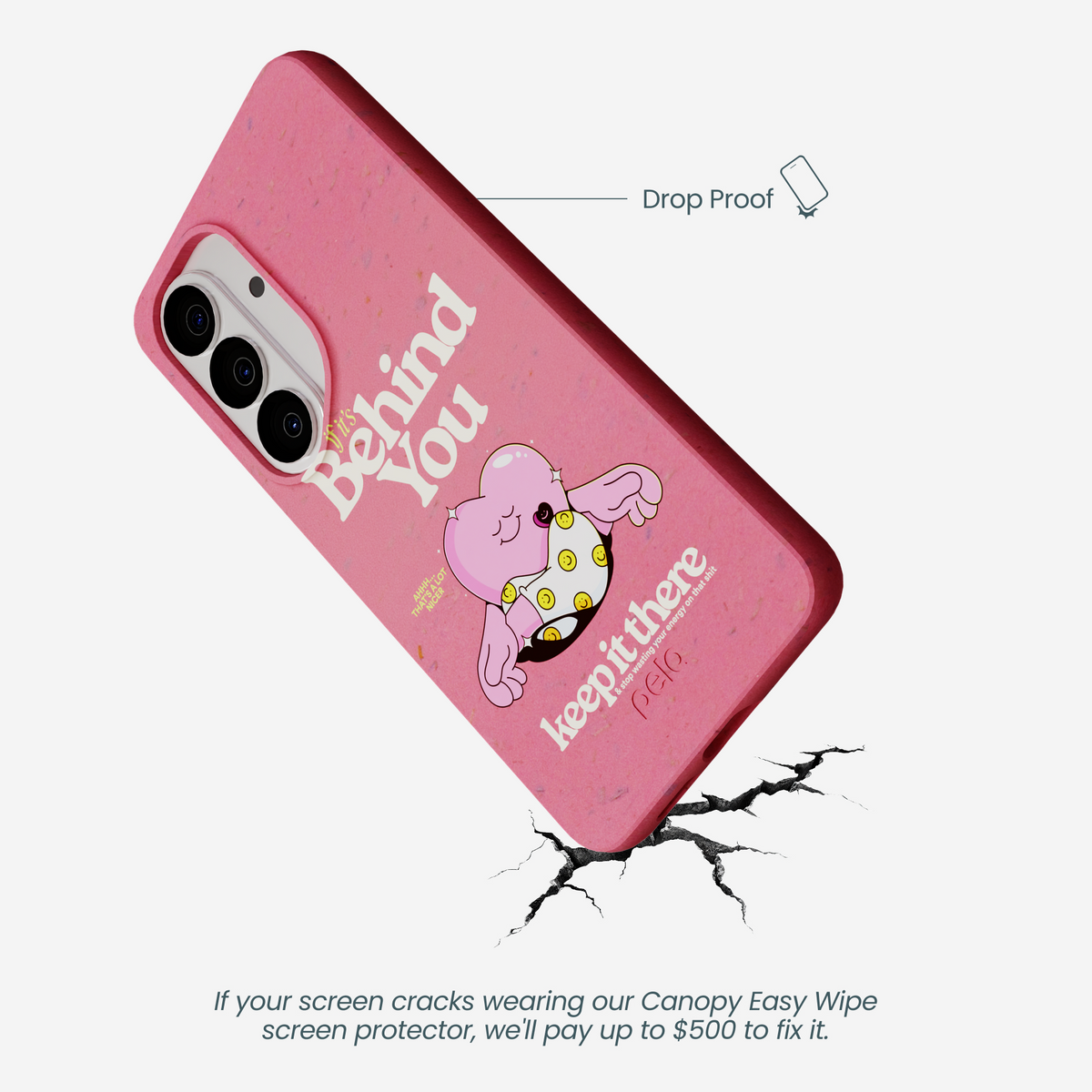 Bubblegum Pink Behind You Samsung Galaxy S26 Case