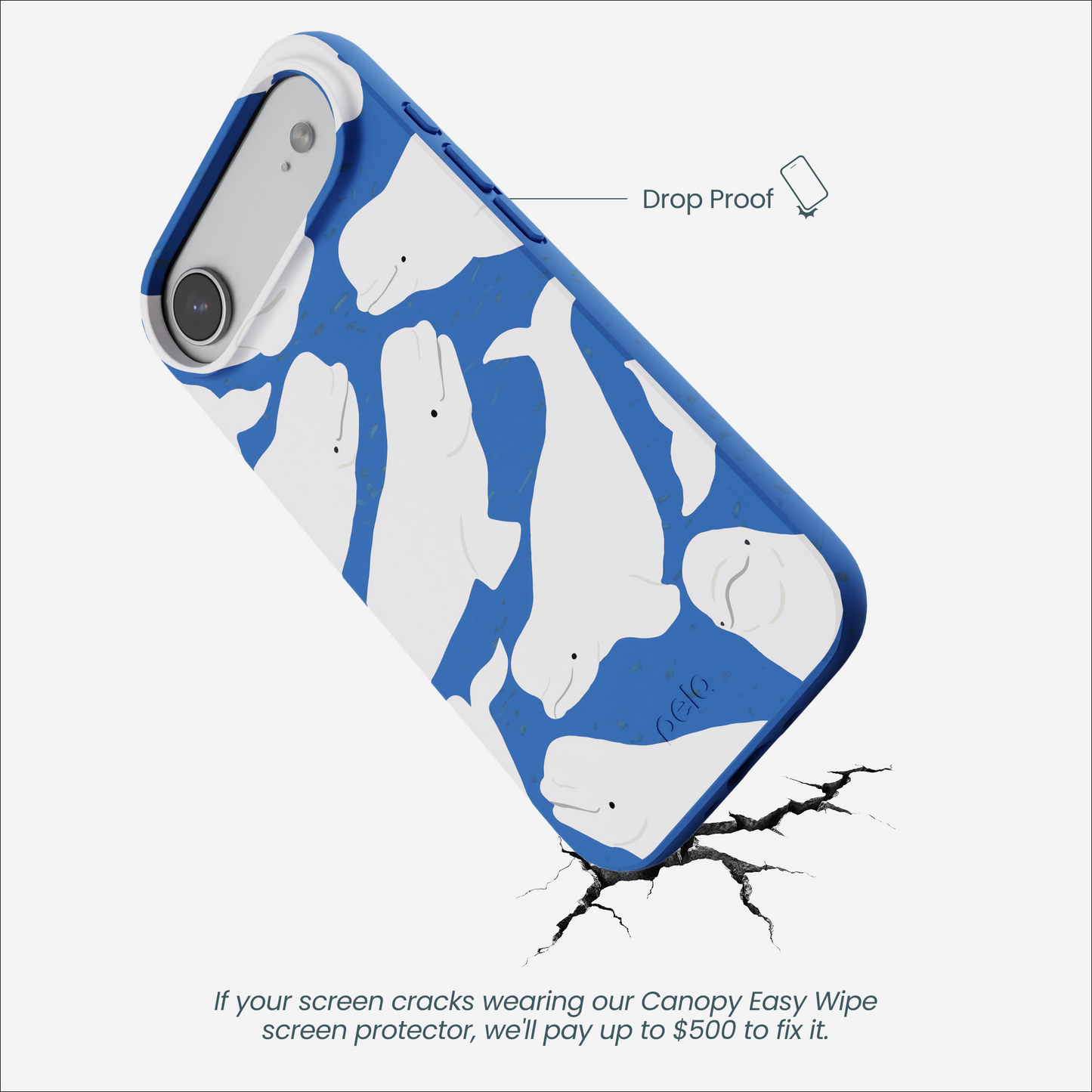 Electric Blue Belugas iPhone Air Case