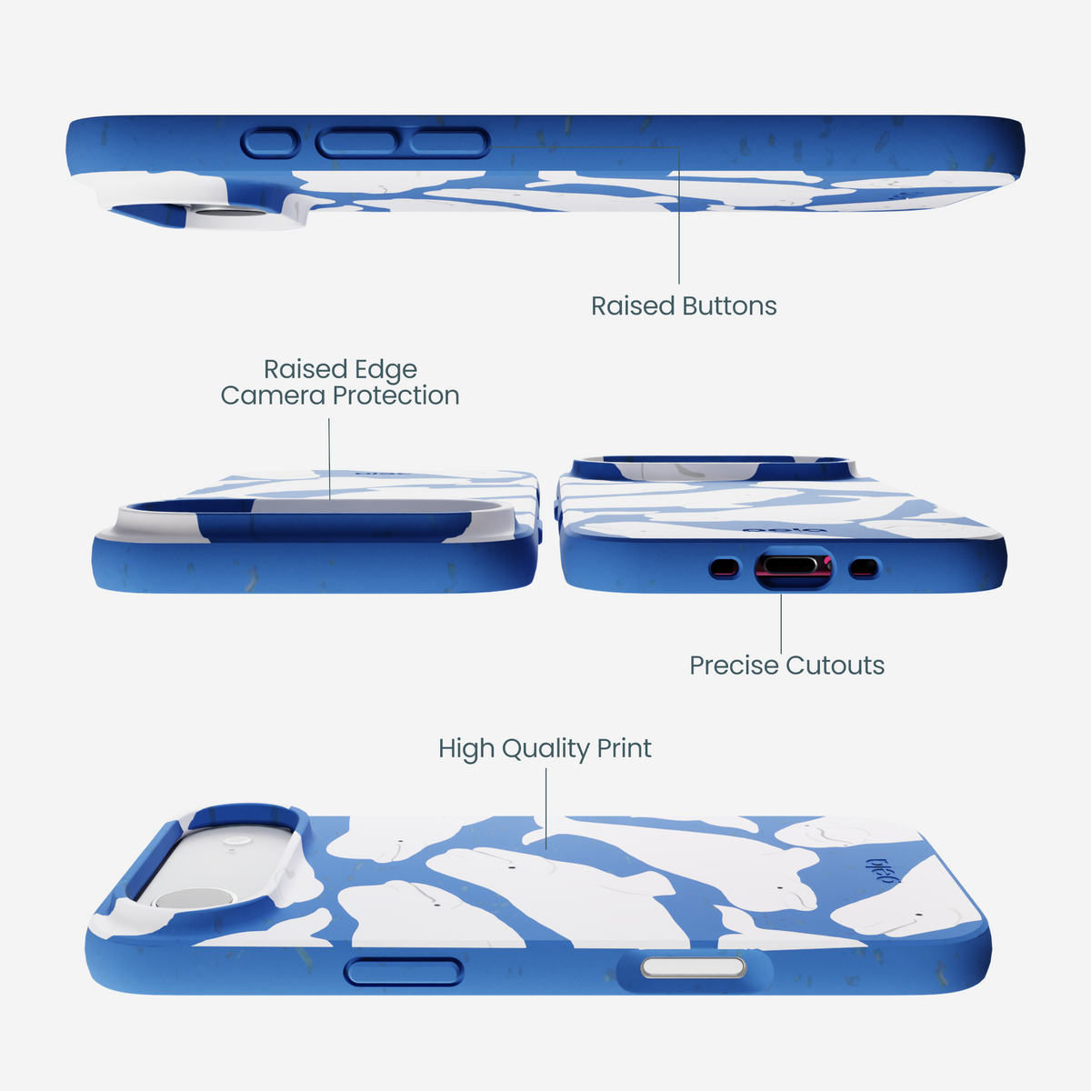 Electric Blue Belugas iPhone Air Case