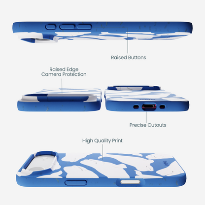 Electric Blue Belugas iPhone Air Case